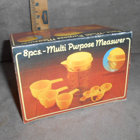 Vintage Giftco 8 Piece Multi Purpose Measurer Original Box Hong Kong - Picture 9 of 9
